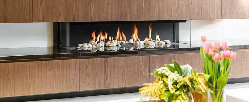 Double-height Fireplace Design Refurbishment in Vernon Hills, Illinois