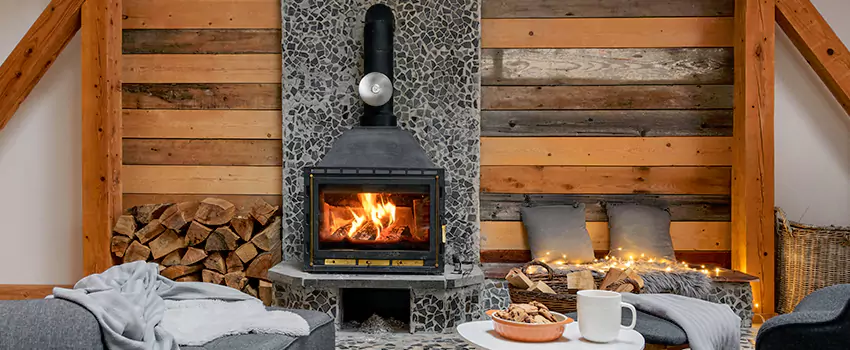 Thelin Hearth Products Direct Vent Gas Stove Fireplace Inspection in Vernon Hills, Illinois